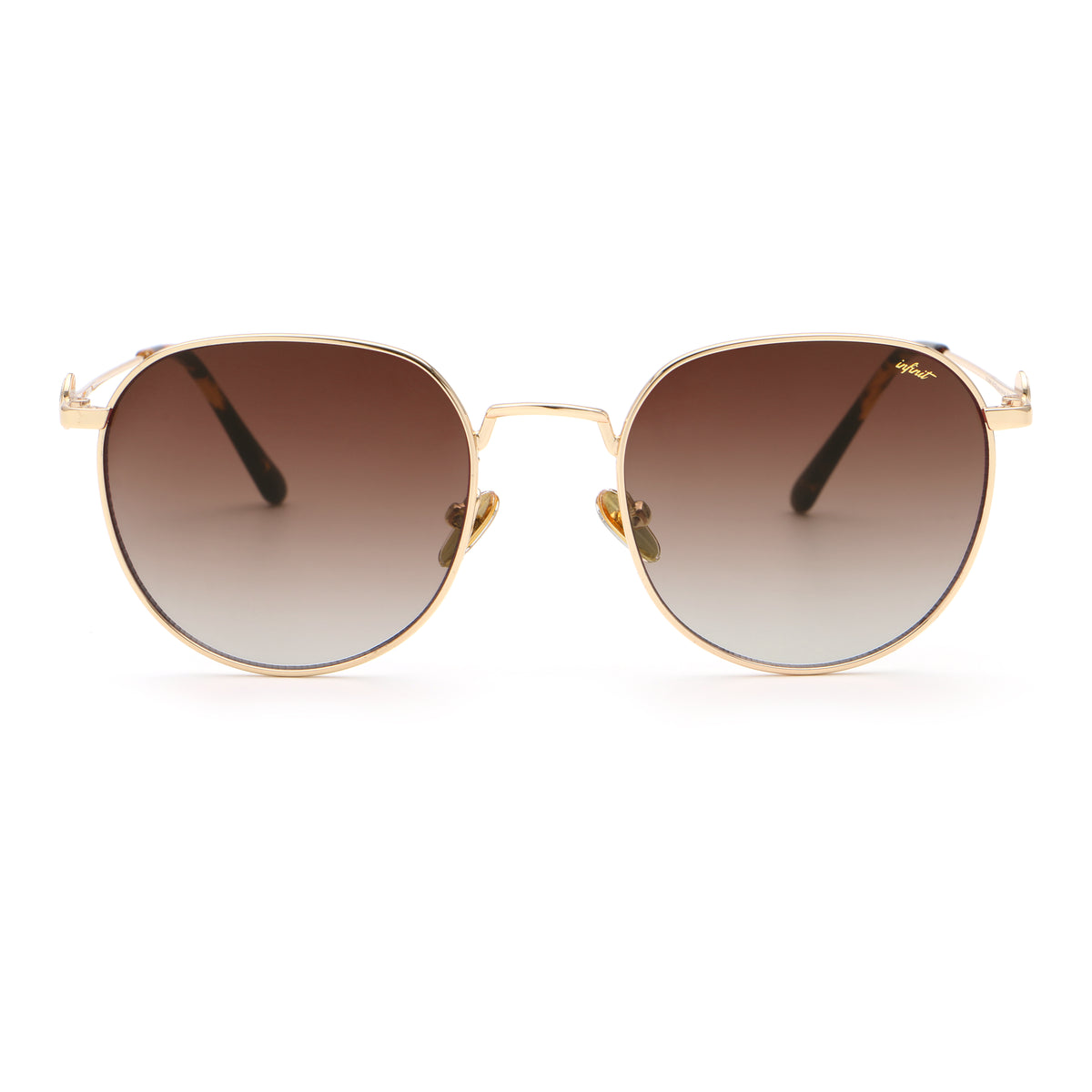 Gaia Dorado Lente Marron Degrade By Pampita