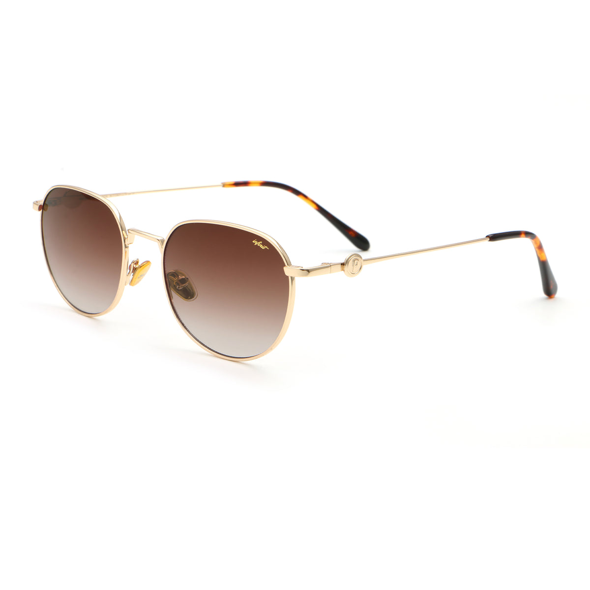 Gaia Dorado Lente Marron Degrade By Pampita