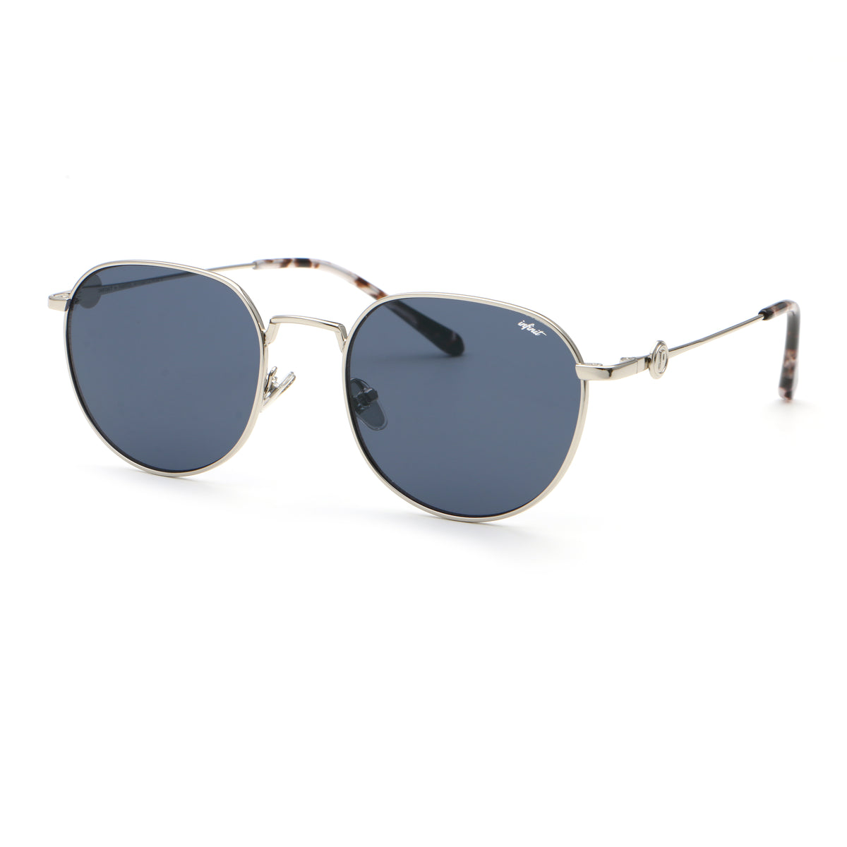 Gaia Plateado Lente Azul By Pampita