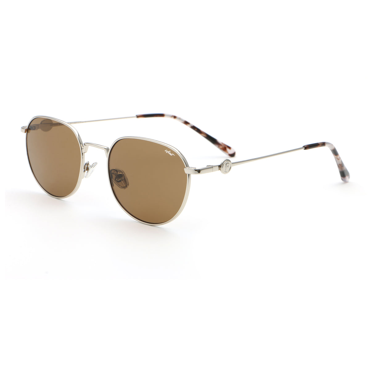 Gaia Plateado Lente Marron By Pampita