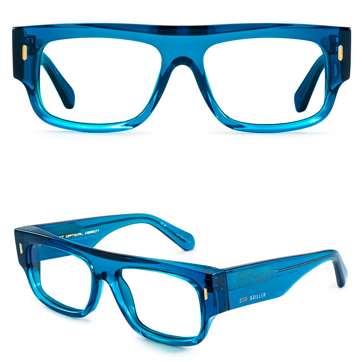 Armazon Glasgow Translucido Azul Eco Sustentable