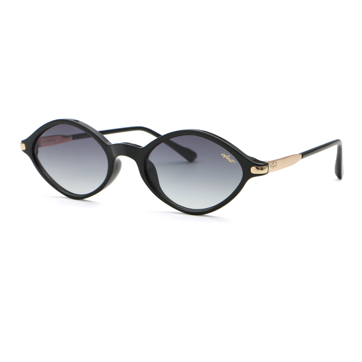 Guiza Negro Brillo Lente Gris Degrade