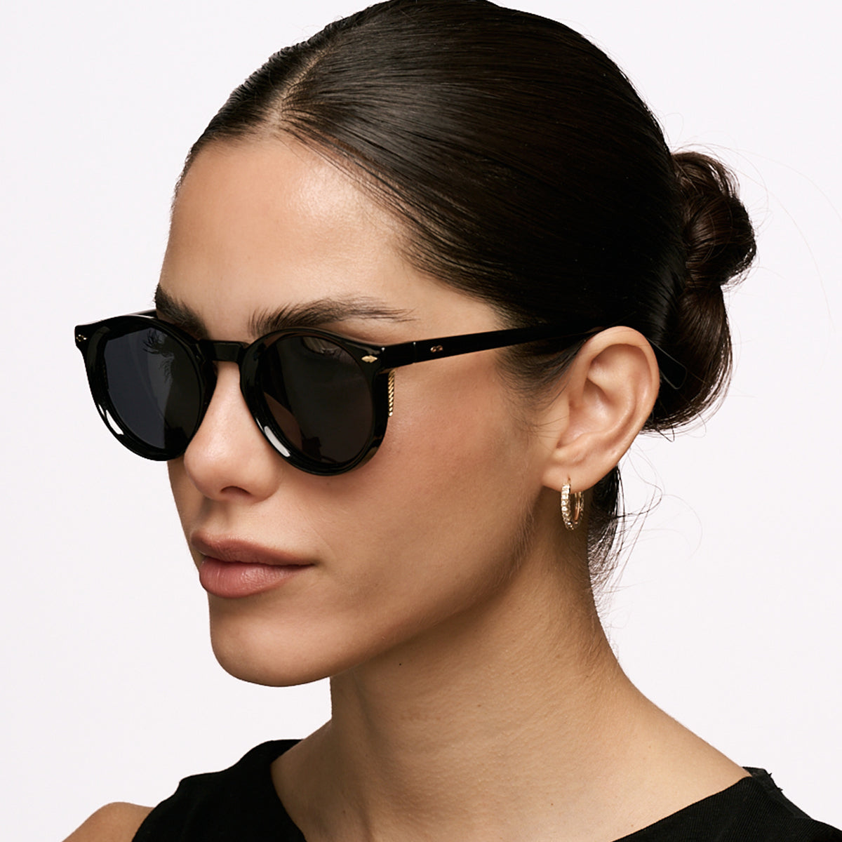 Holbox Negro Brillo Lente Gris Polarizado