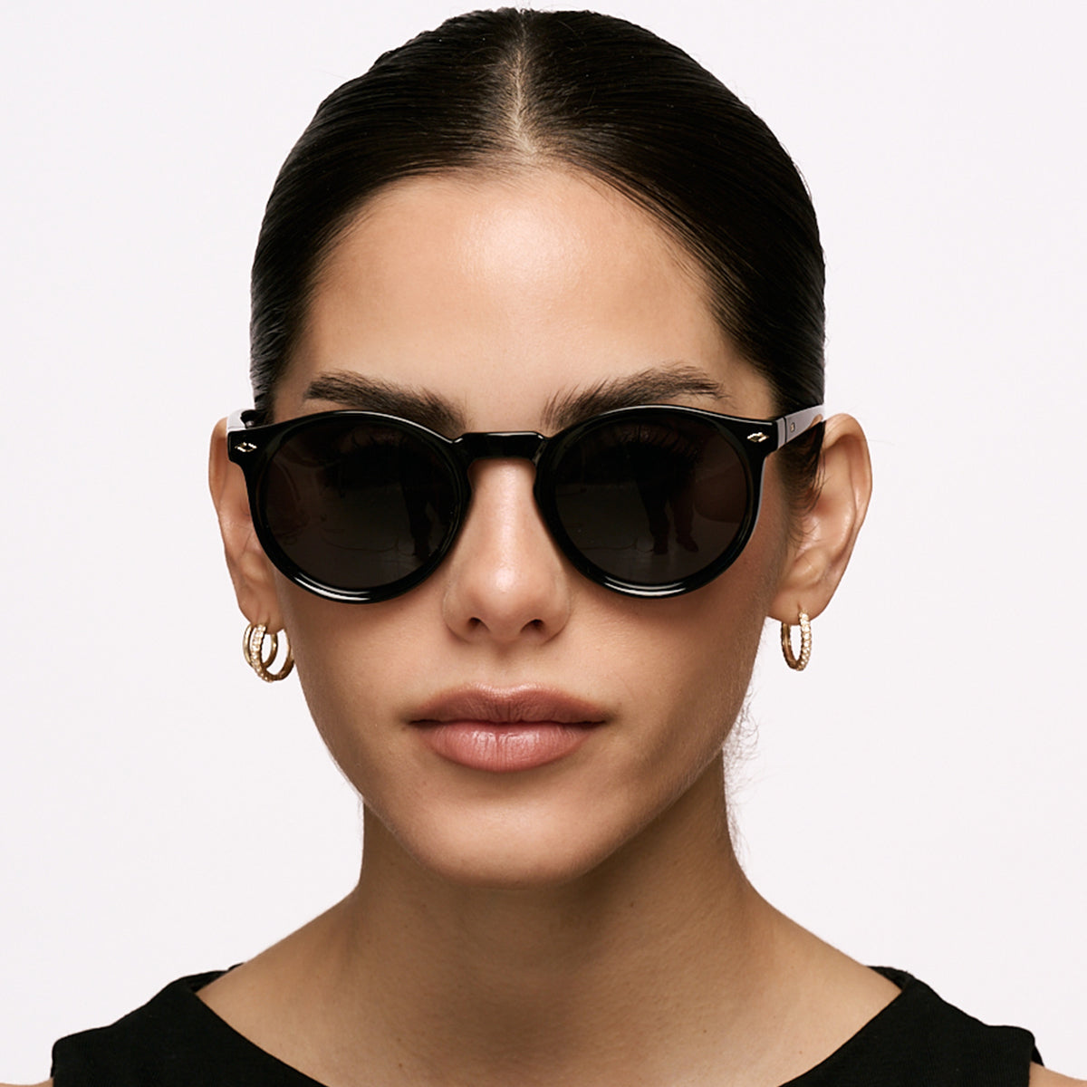 Holbox Negro Brillo Lente Gris Polarizado