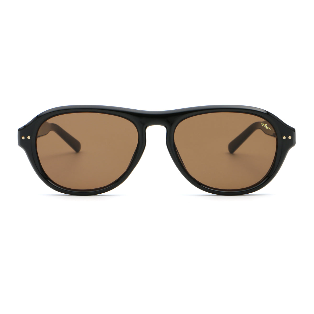 Hollywood Negro Brillo Lente Marron