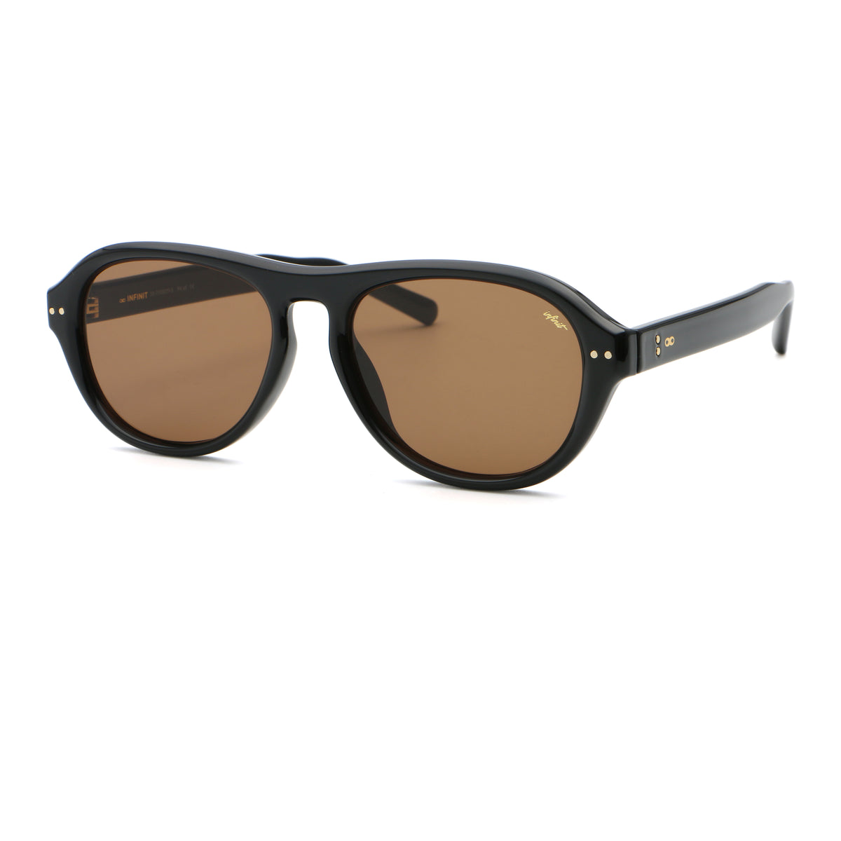 Hollywood Negro Brillo Lente Marron