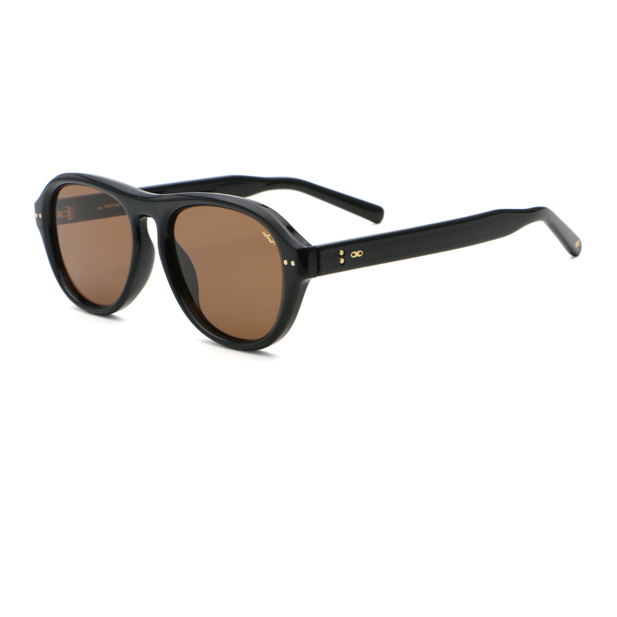Hollywood Negro Brillo Lente Marron