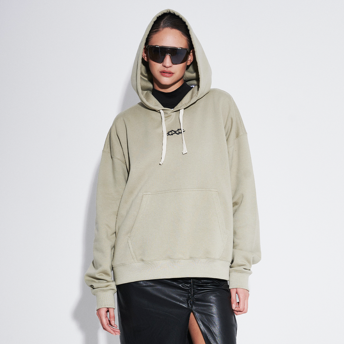 Hoodie Oversize Vision Hueso