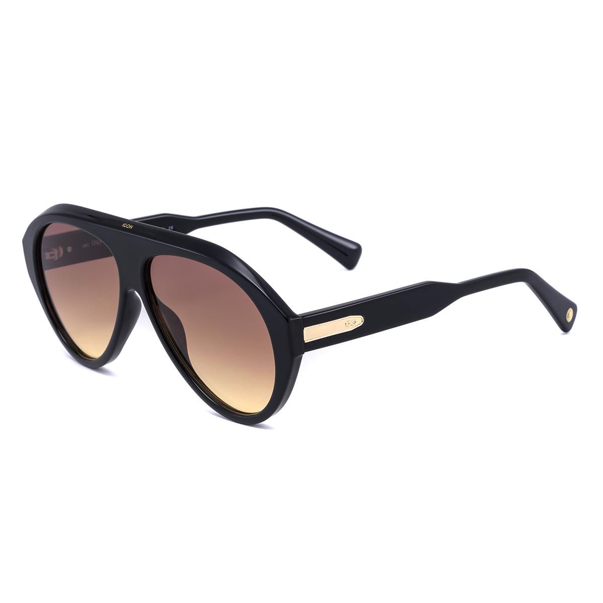 Icon Negro Brillo Lente Marron Degrade