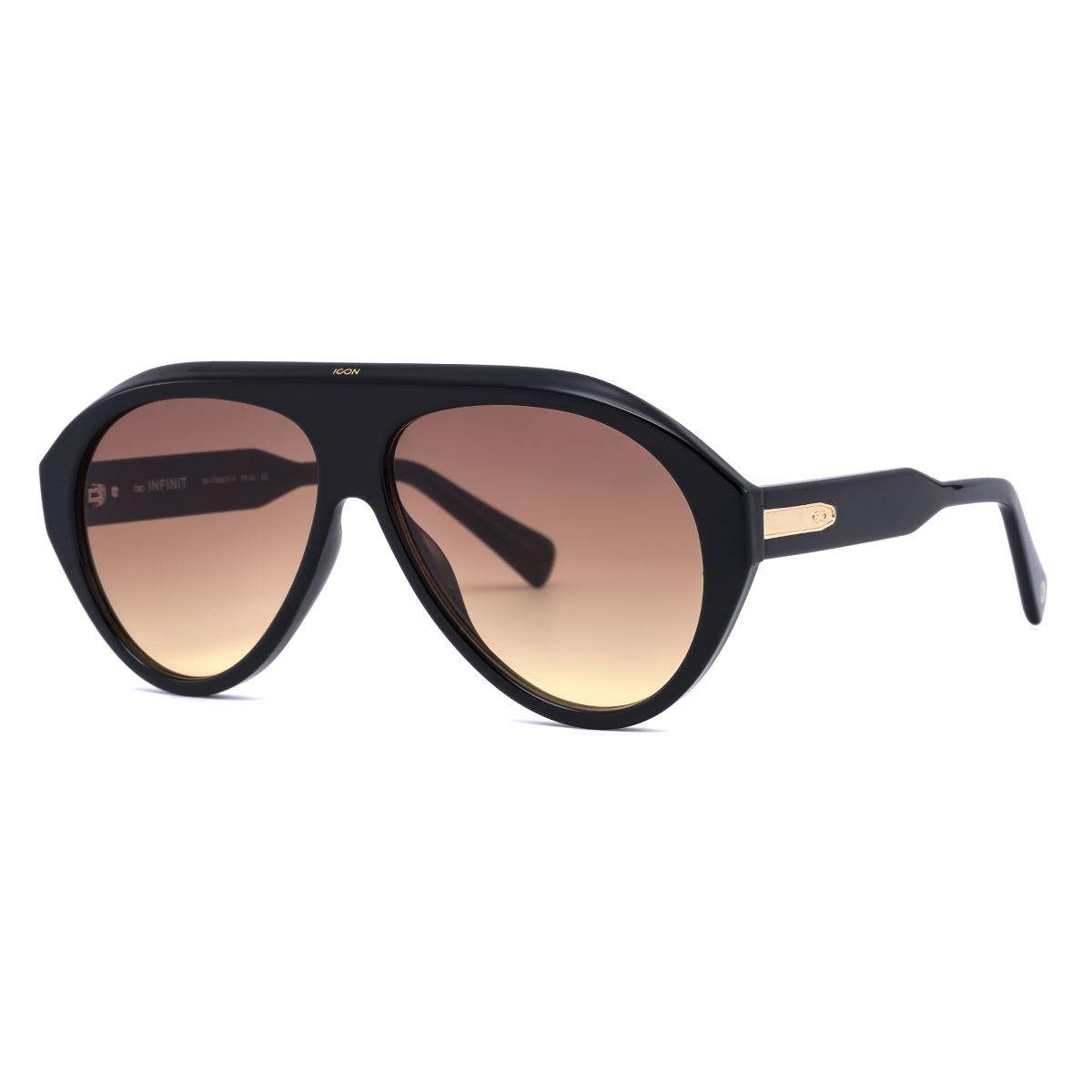 Icon Negro Brillo Lente Marron Degrade