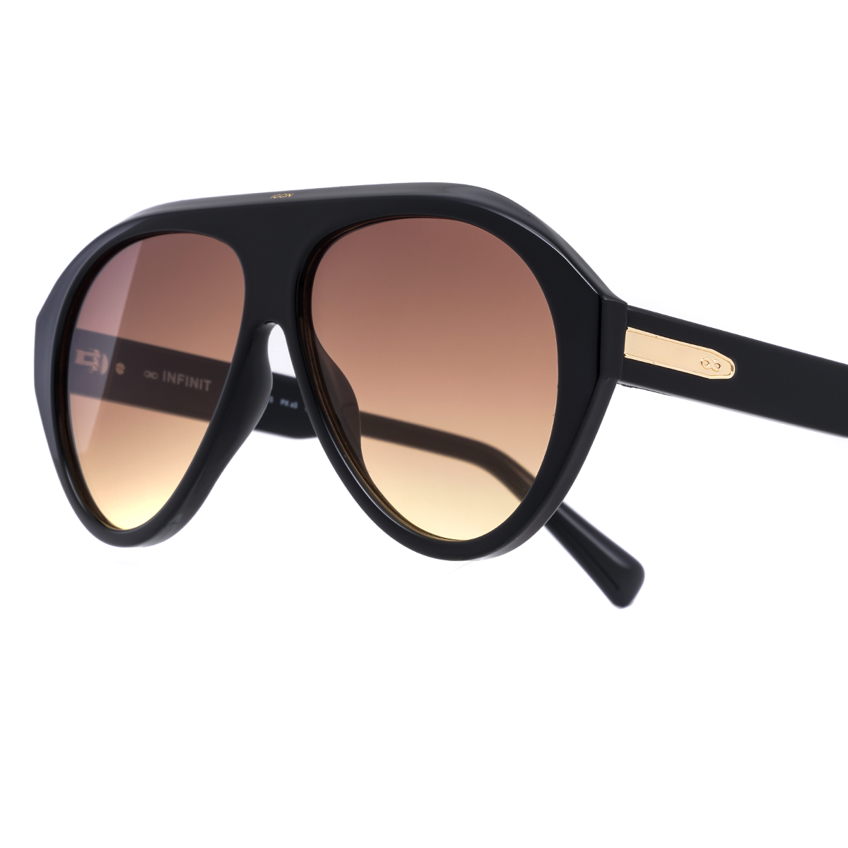 Icon Negro Brillo Lente Marron Degrade