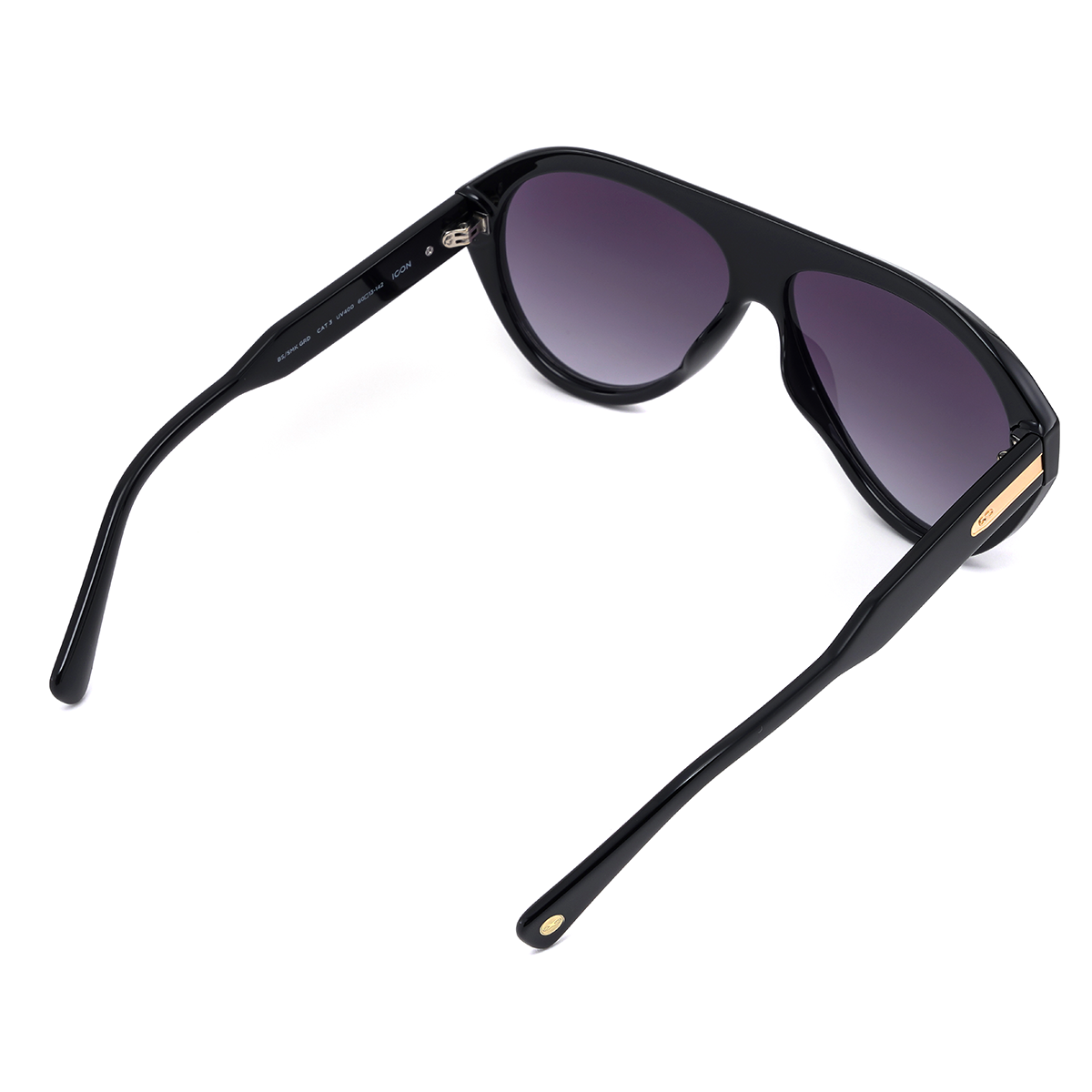 Icon Negro Brillo Lente Gris Degrade