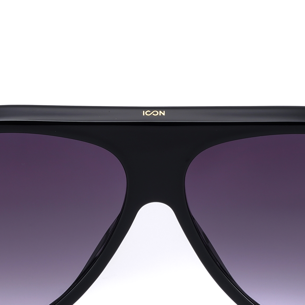 Icon Negro Brillo Lente Gris Degrade