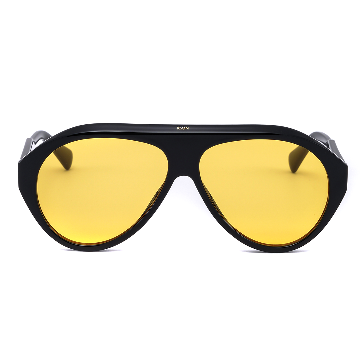 Icon Negro Brillo Lente Amarilla
