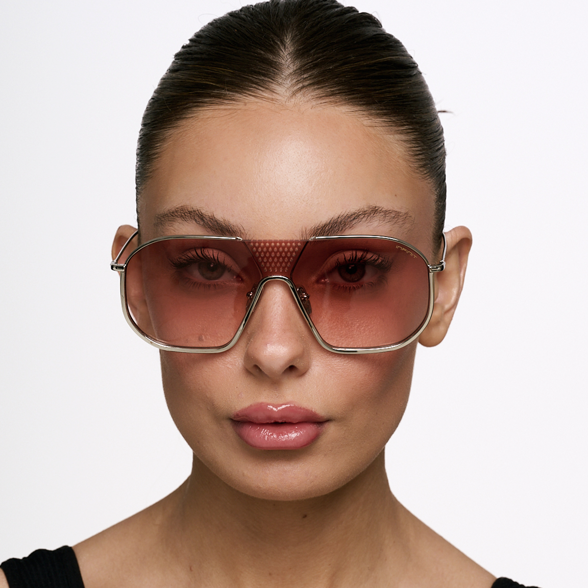 Indianapolis Plateado Lente Peach Degrade