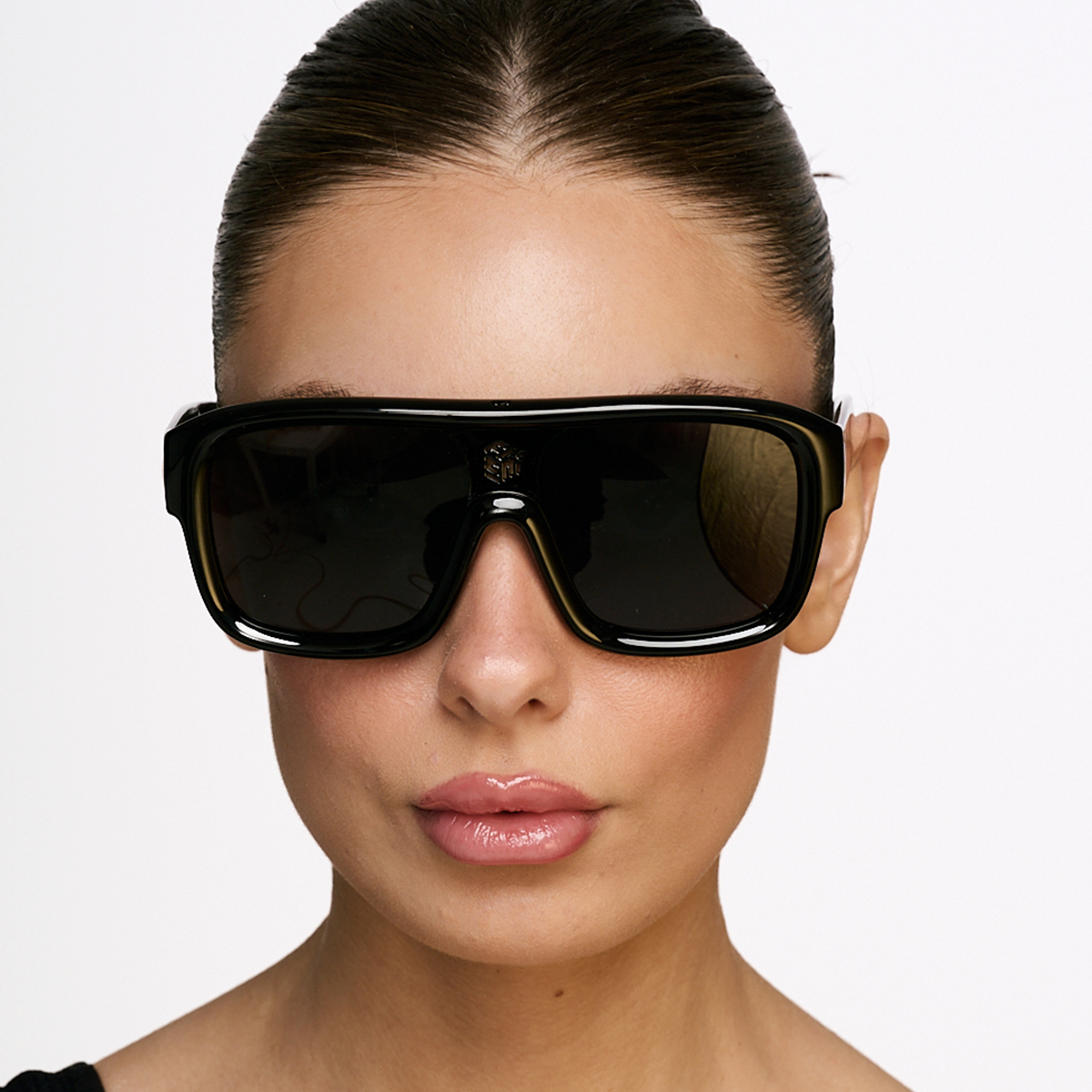 Inflated Negro Brillo Lente Gris Polarizado