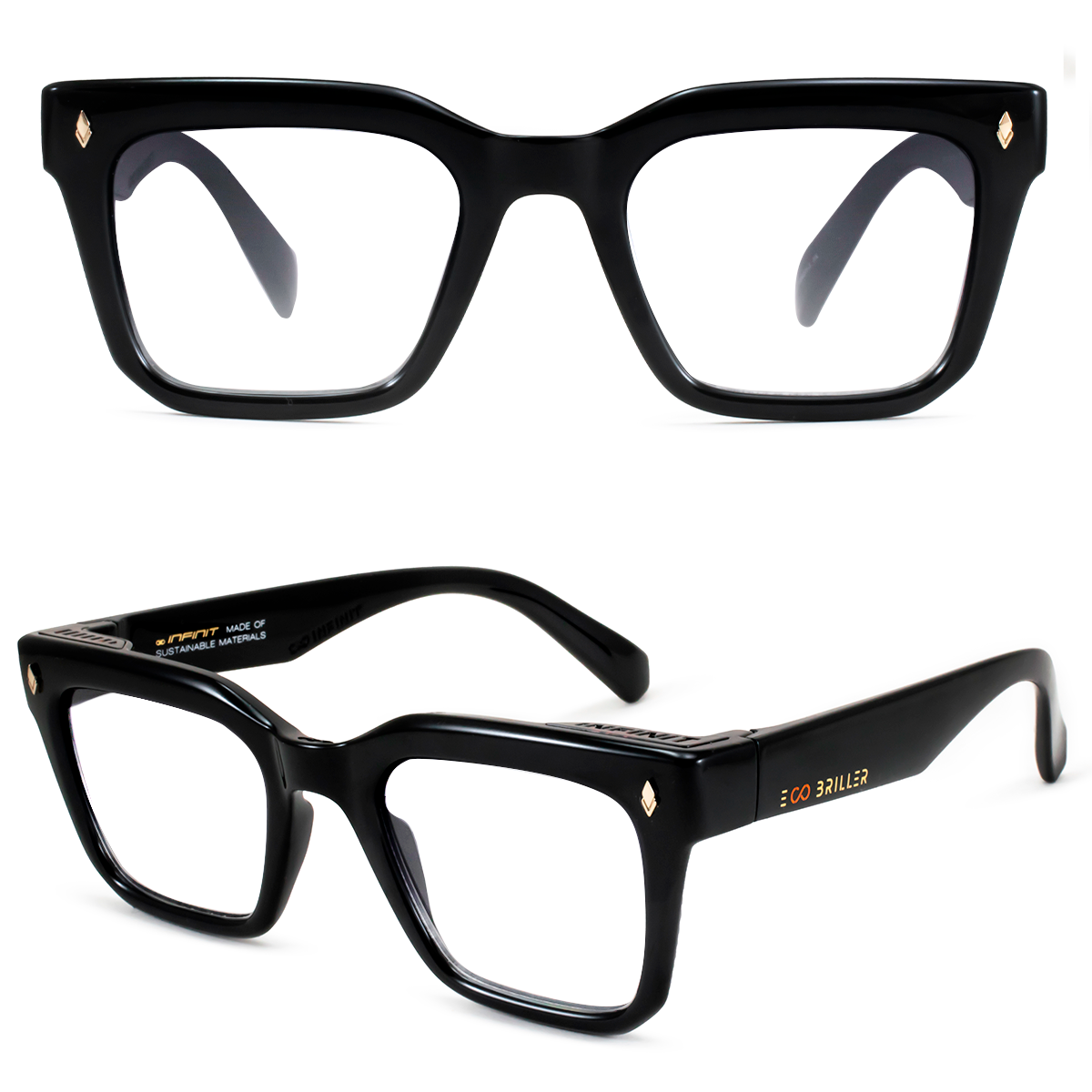 Armazon Jacobs Negro Brillo Eco Sustentable