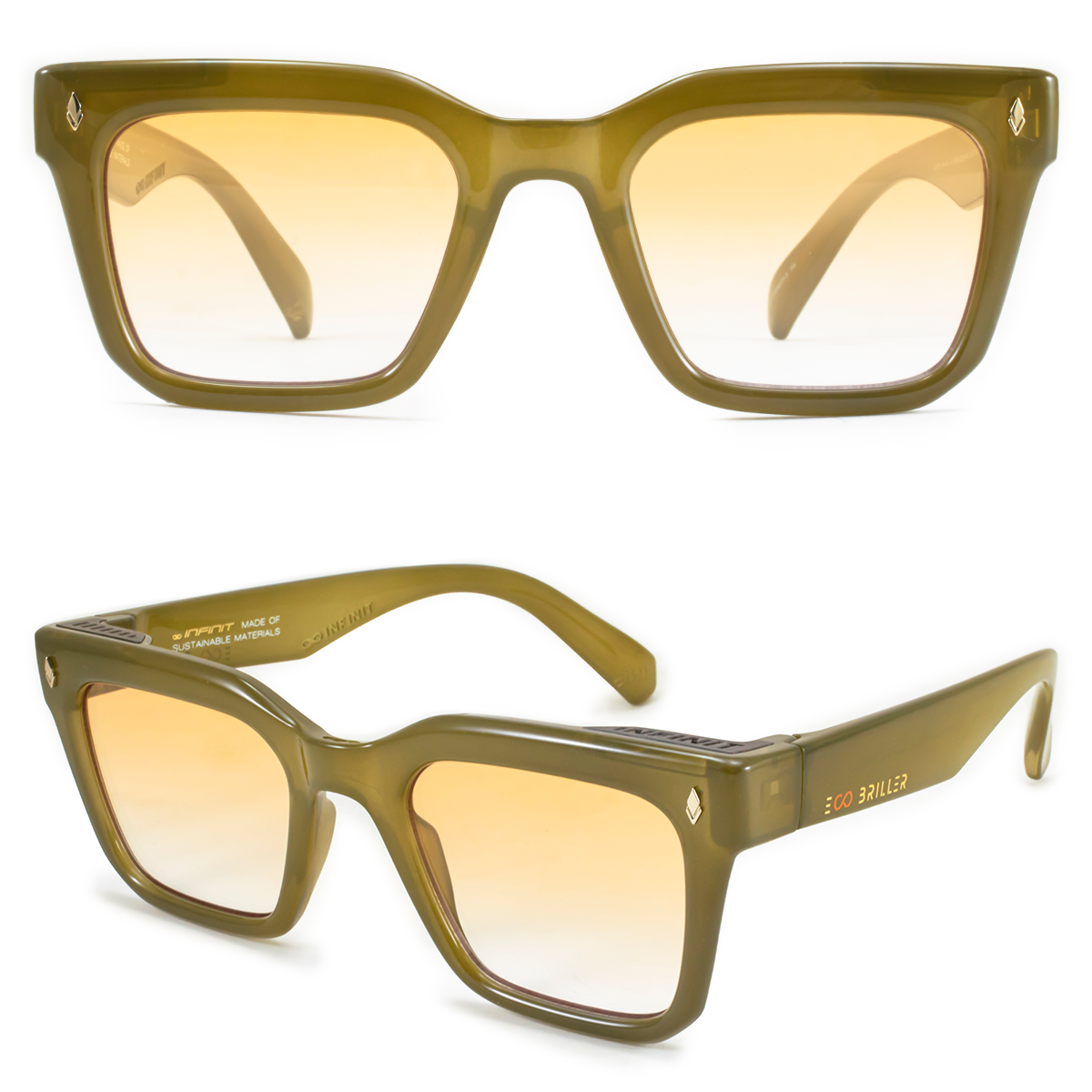 Jacobs Milky Brown Lente Naranja Degrade Eco Sustentable