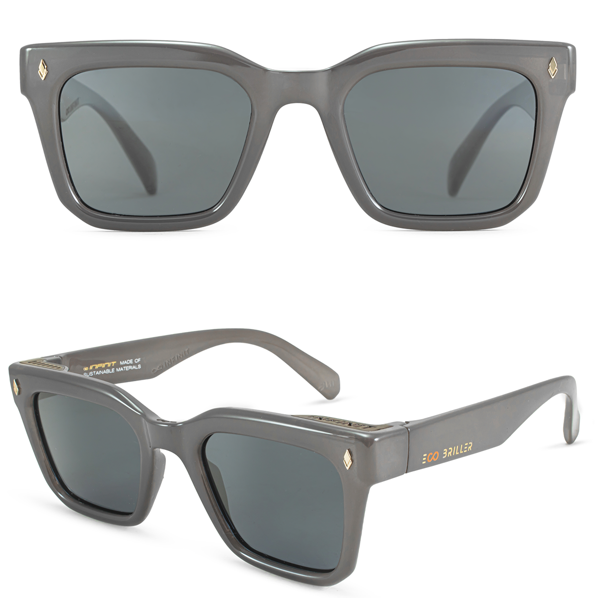 Jacobs Gris Pastel Lente Gris Polarizado Eco Sustentable