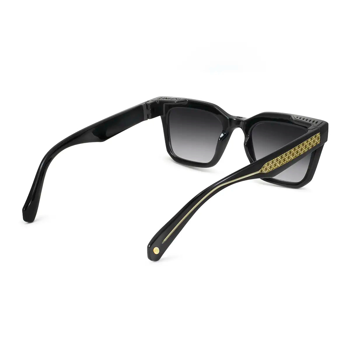 Jacobs Negro Brillo Lente Gris Degrade