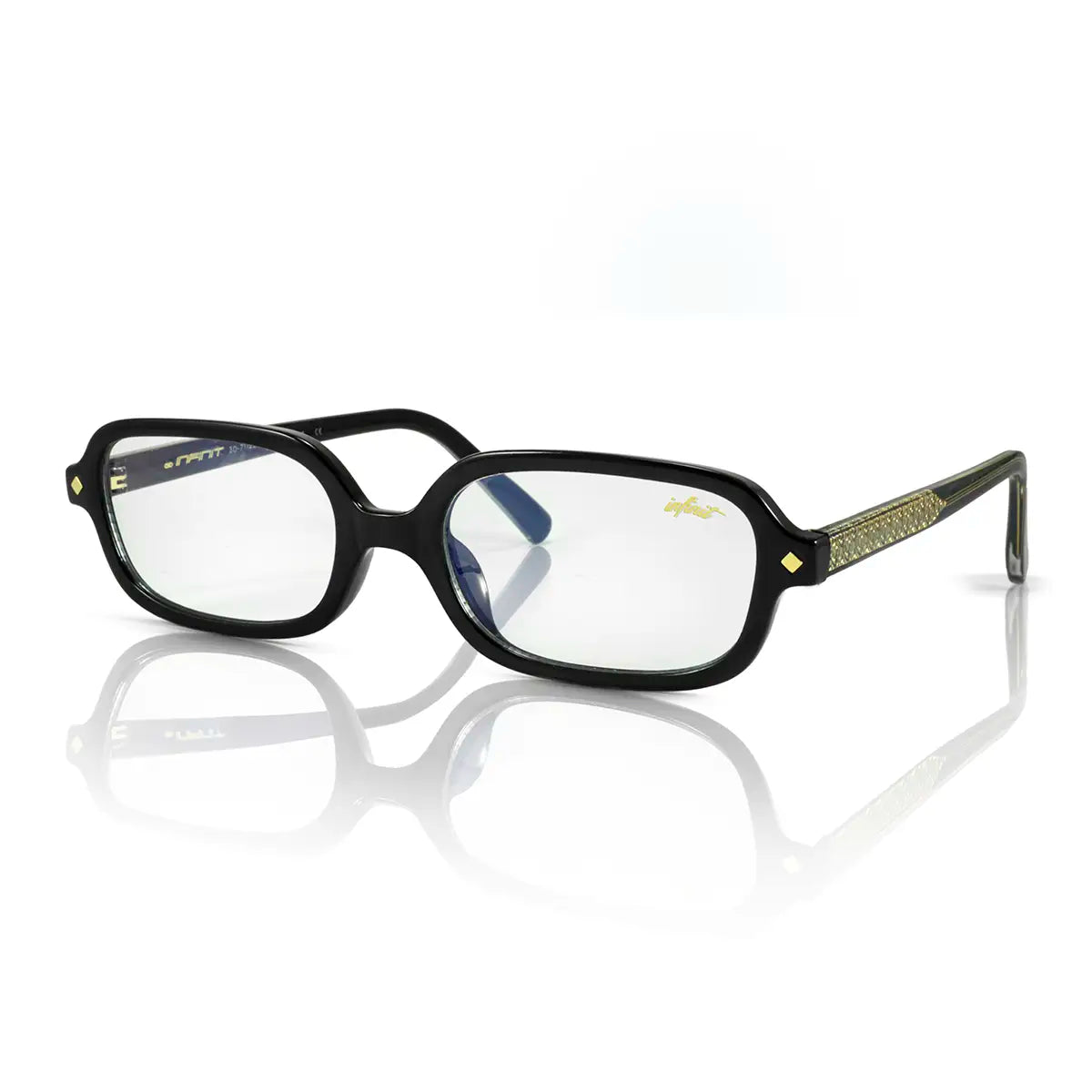 Anteojos Filtro Luz Azul Karl Negro Brillo con Antireflejo