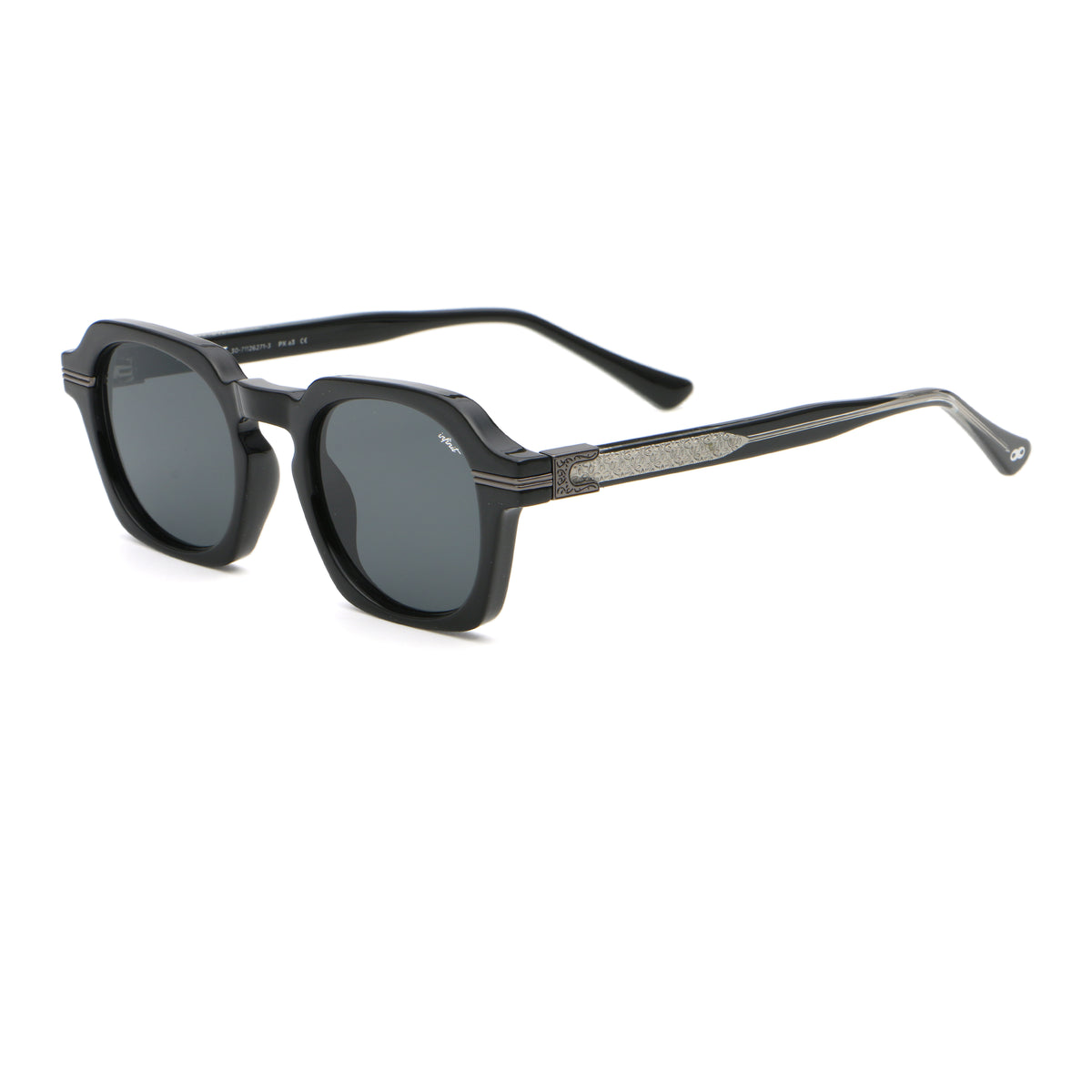 Keystone Negro Brillo Lente Gris