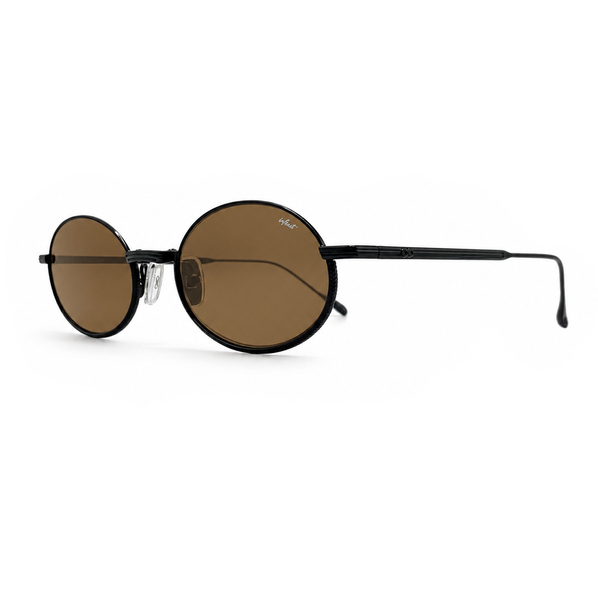Kinetic Plegable Negro Lente Marron