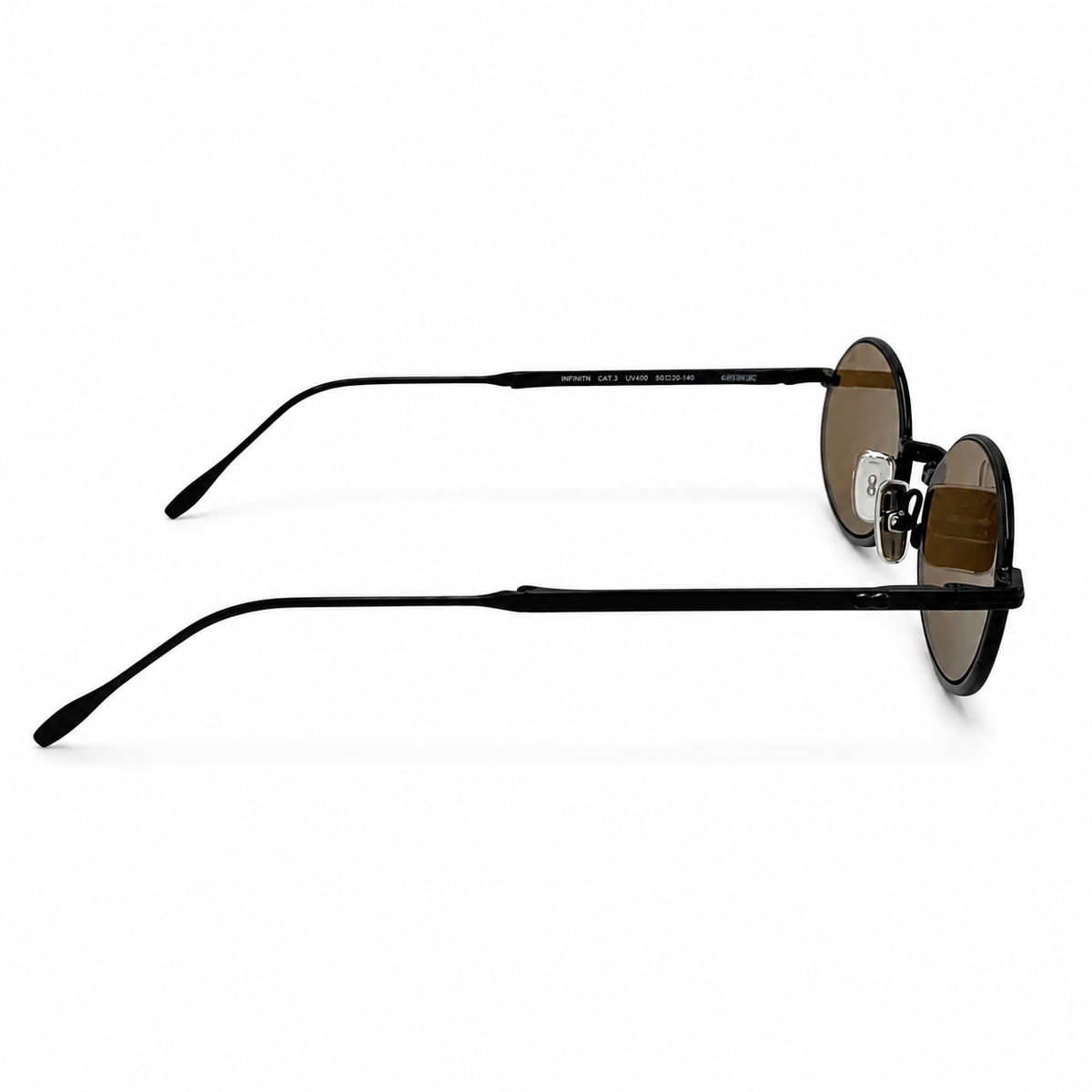 Kinetic Plegable Negro Lente Marron