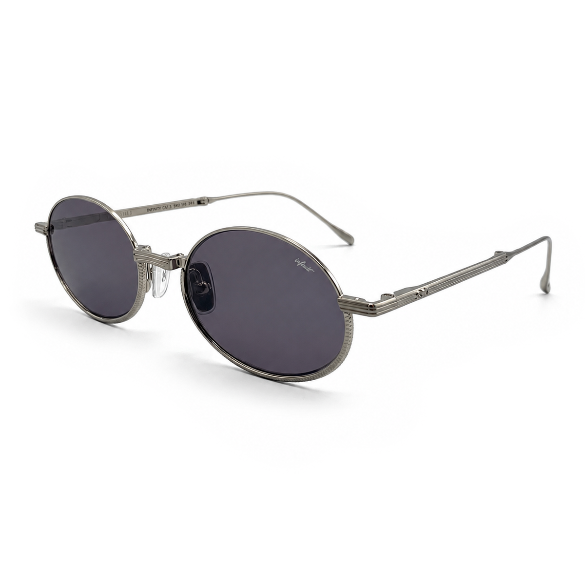 Kinetic Plegable Plateado Lente Gris