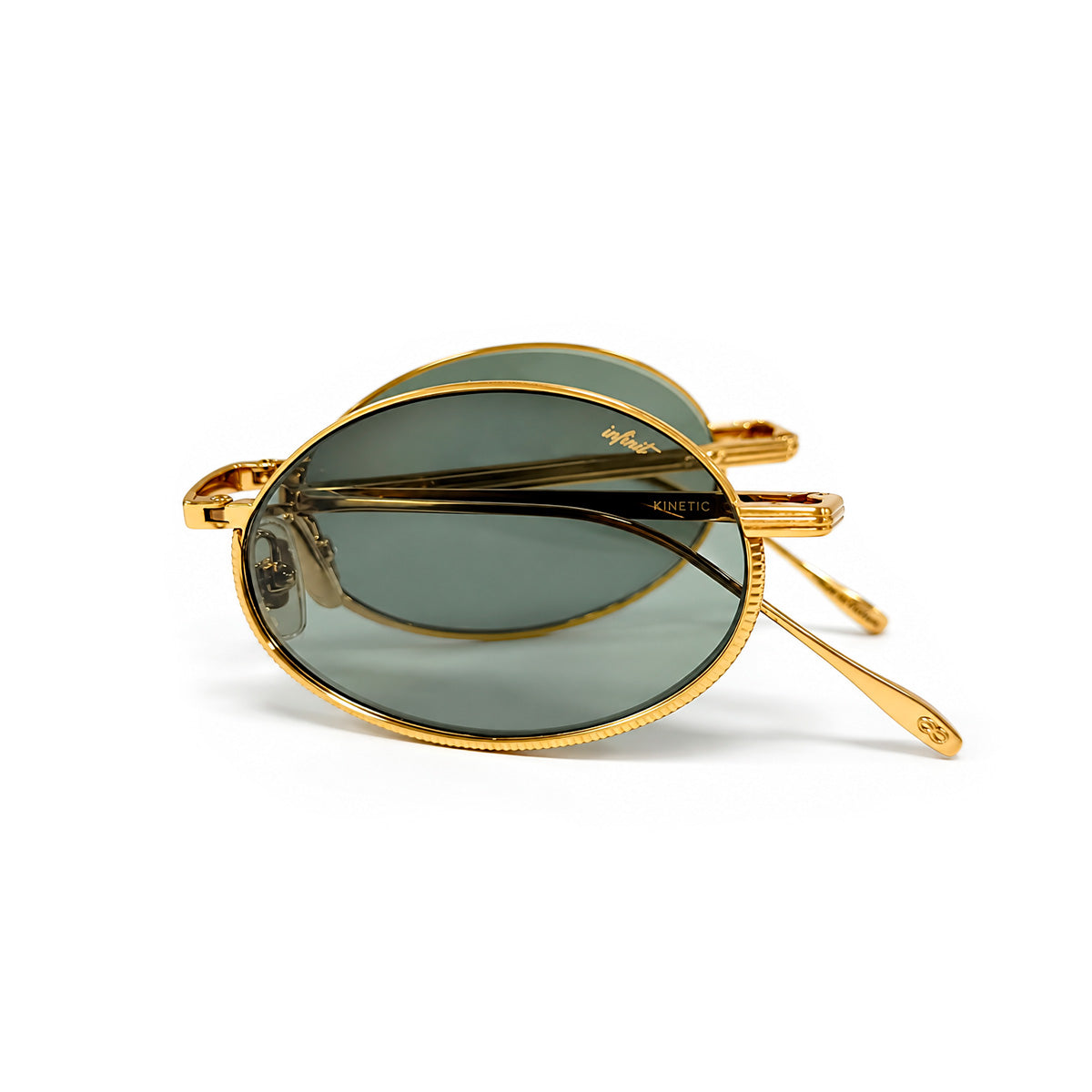 Kinetic Plegable Dorado Lente Verde