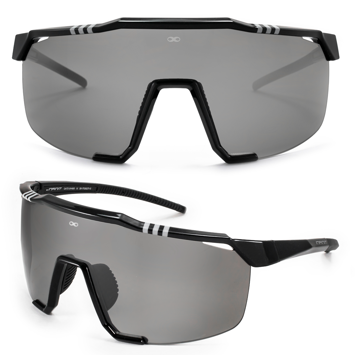 Kioto Negro Brillo Lente Gris