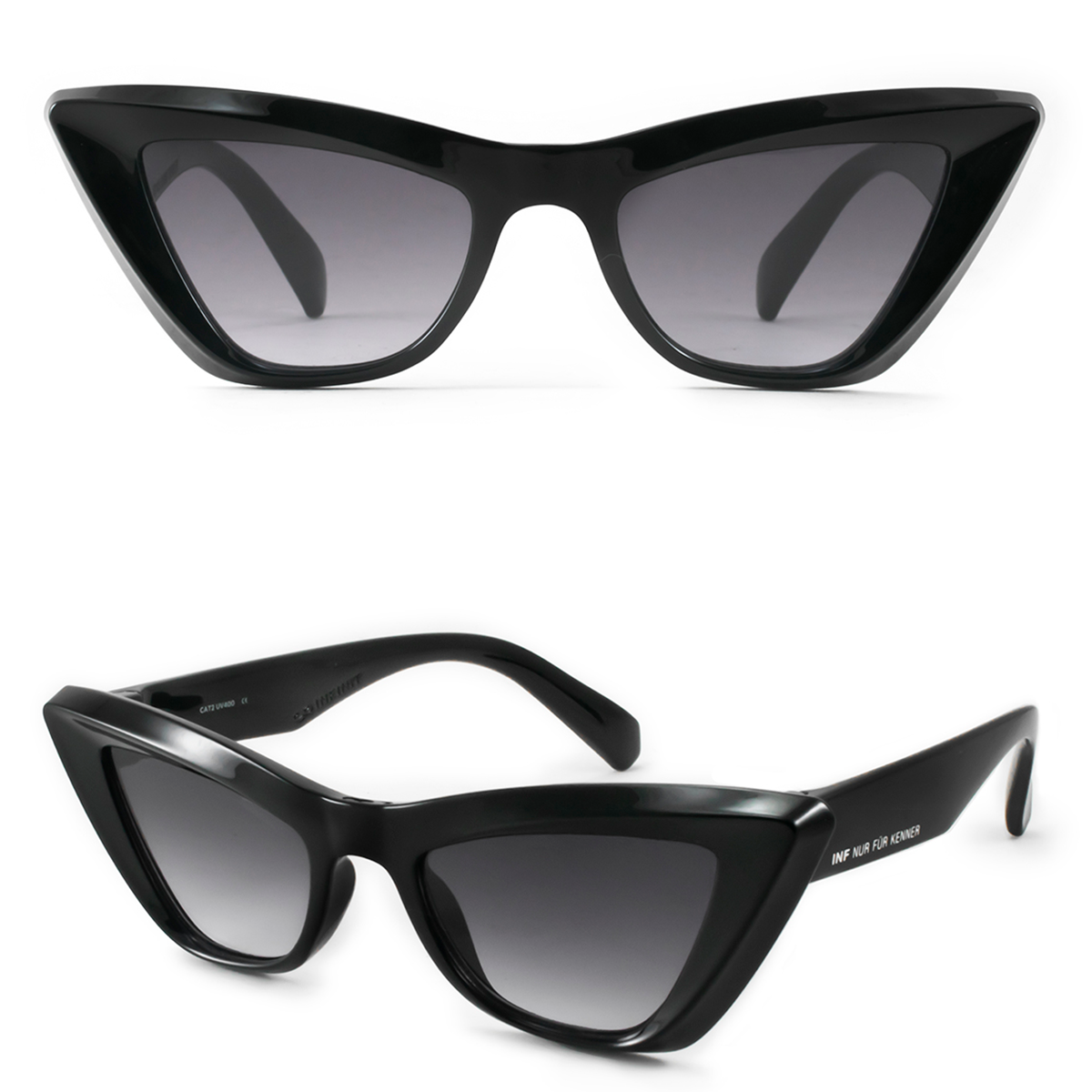 Linz Negro Brillo Lente Gris Degrade