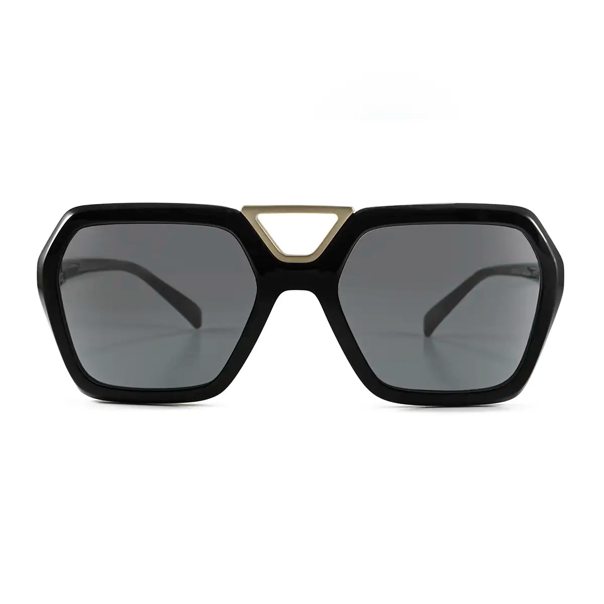 London Negro Brillo Lente Gris