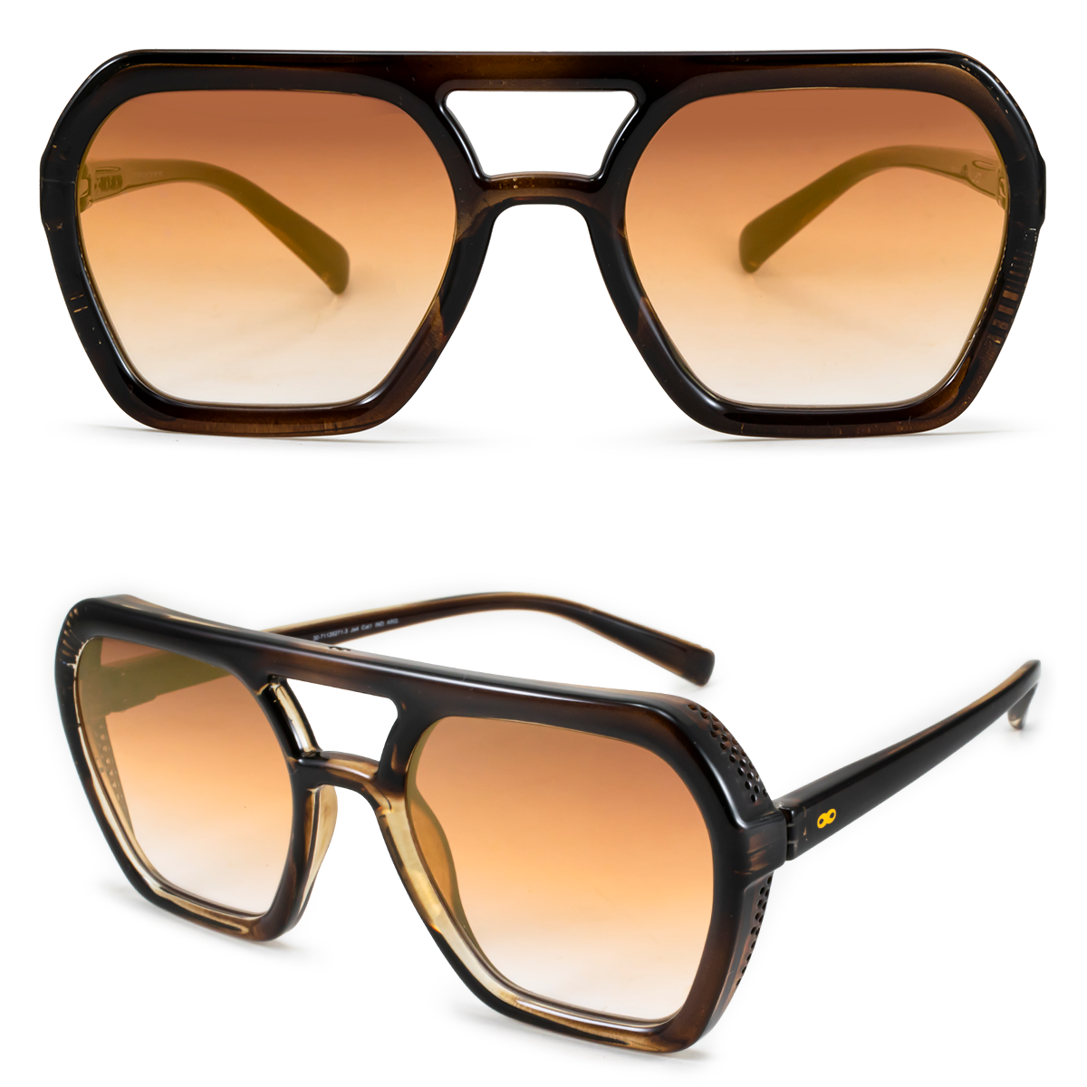 Lyon Marron Lente Suave Espejada Dorada Degrade