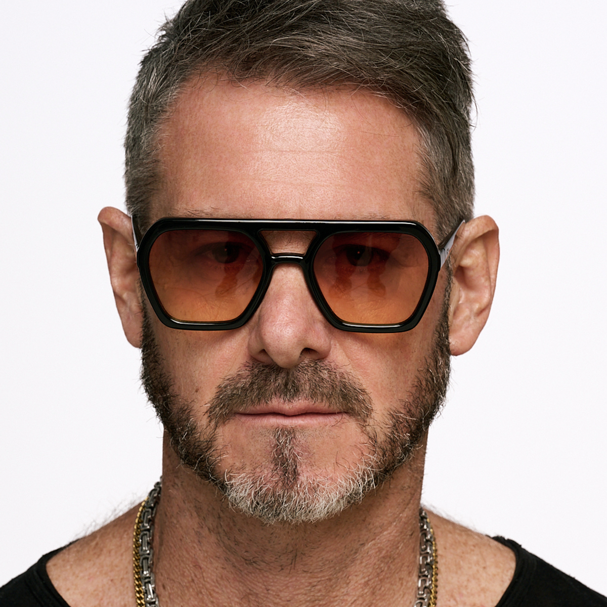 Lyon Negro Brillo Lente Sunset Degrade