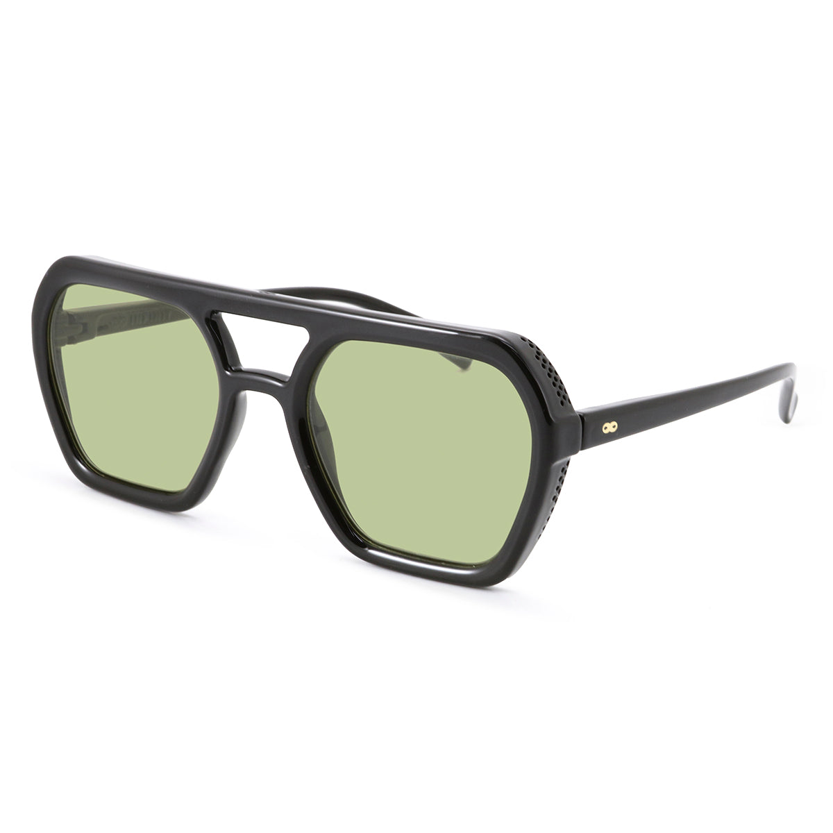 Lyon Negro Brillo Lente Verde - Anteojos 24/7