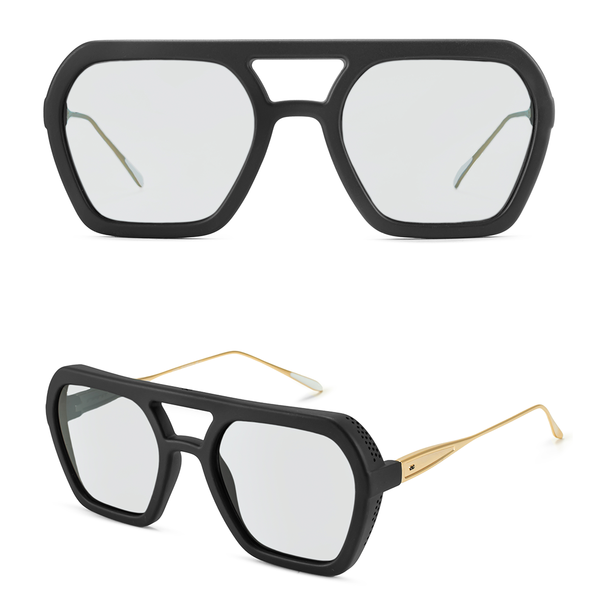 Armazon Lyon Metal Dorado Negro Mate