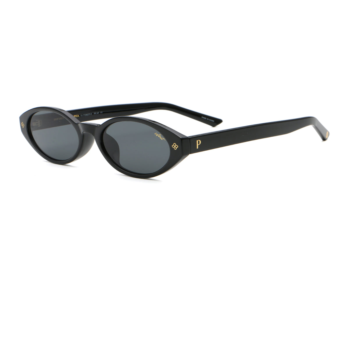 Lyra Negro Brillo Lente Gris By Pampita