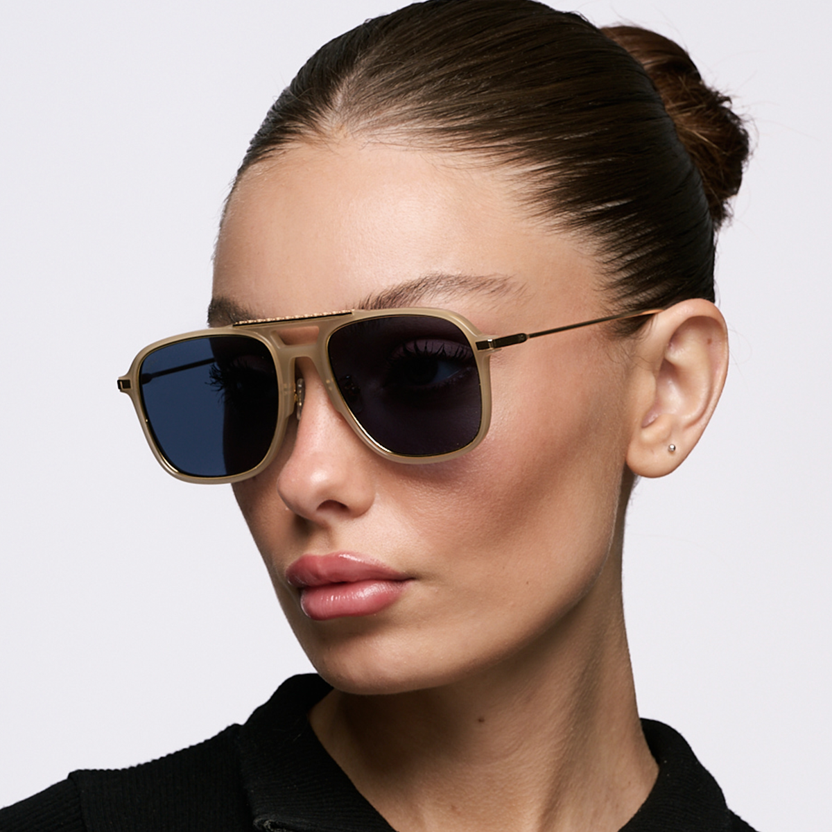 Miami Milky Brown Lente Azul