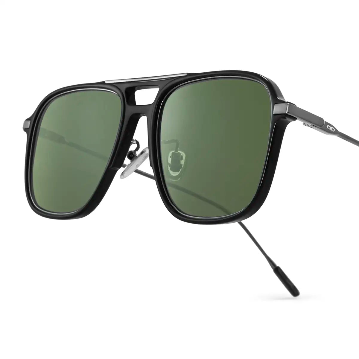 Miami Negro Brillo Lente Verde