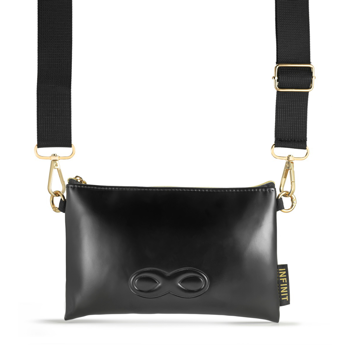Infinit Mini Bag Porta Celular Bandolera Tarjetero Negro