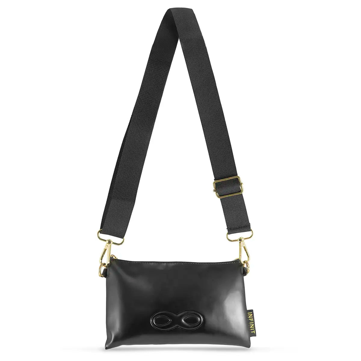 Infinit Mini Bag Porta Celular Bandolera Tarjetero Negro