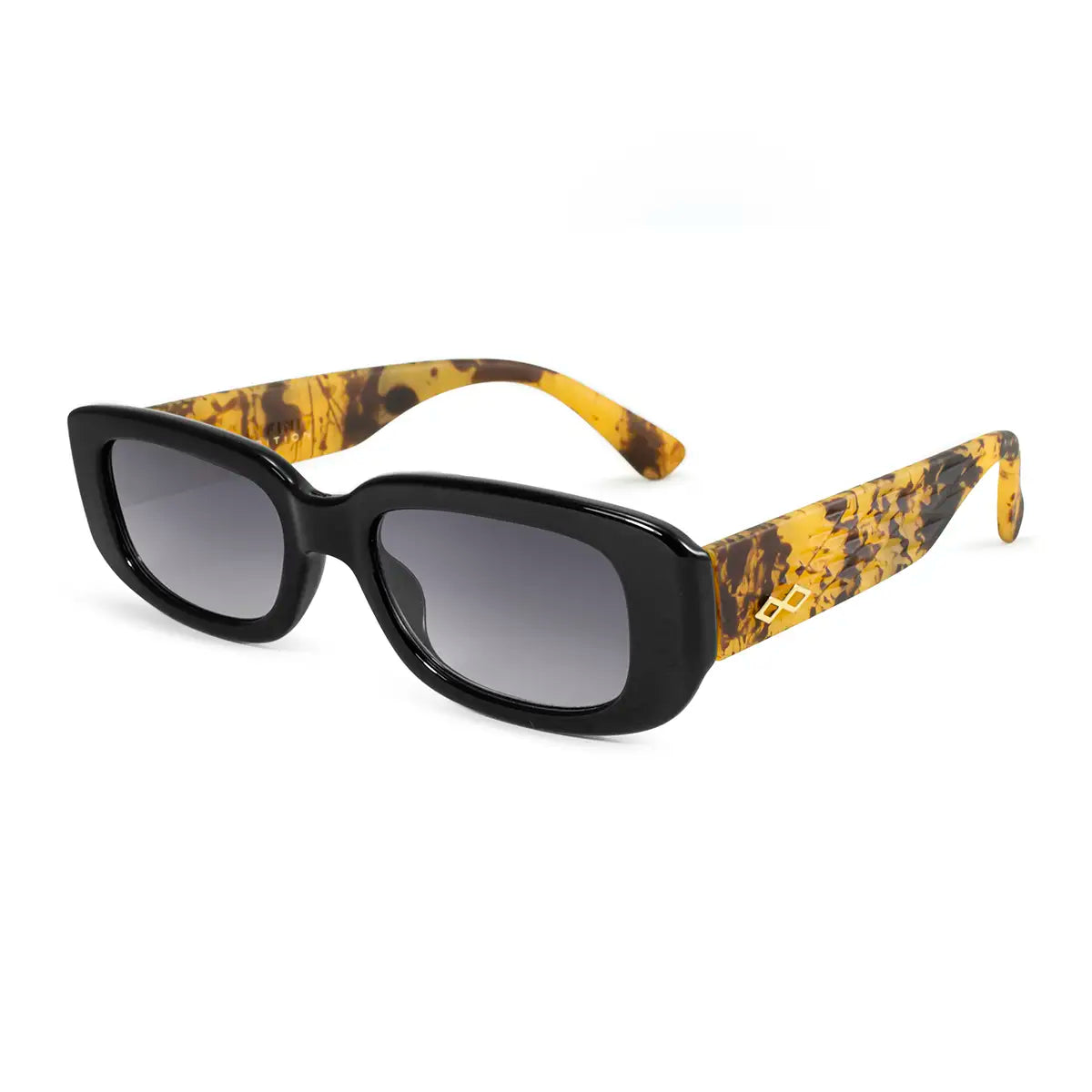 Anteojos De Sol New York 3D Negro Brillo Carey Lente Gris Degrade Edicion Limitada