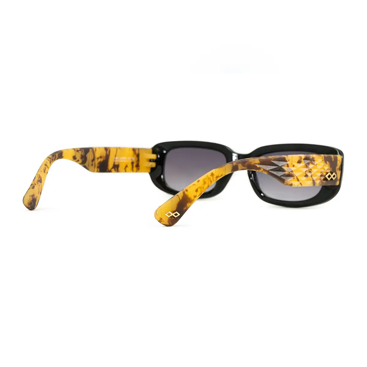 Anteojos De Sol New York 3D Negro Brillo Carey Lente Gris Degrade Edicion Limitada