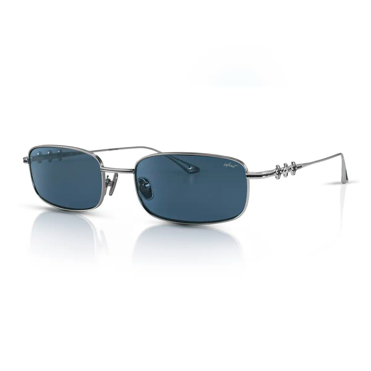 Mojave Plateado Lente Azul
