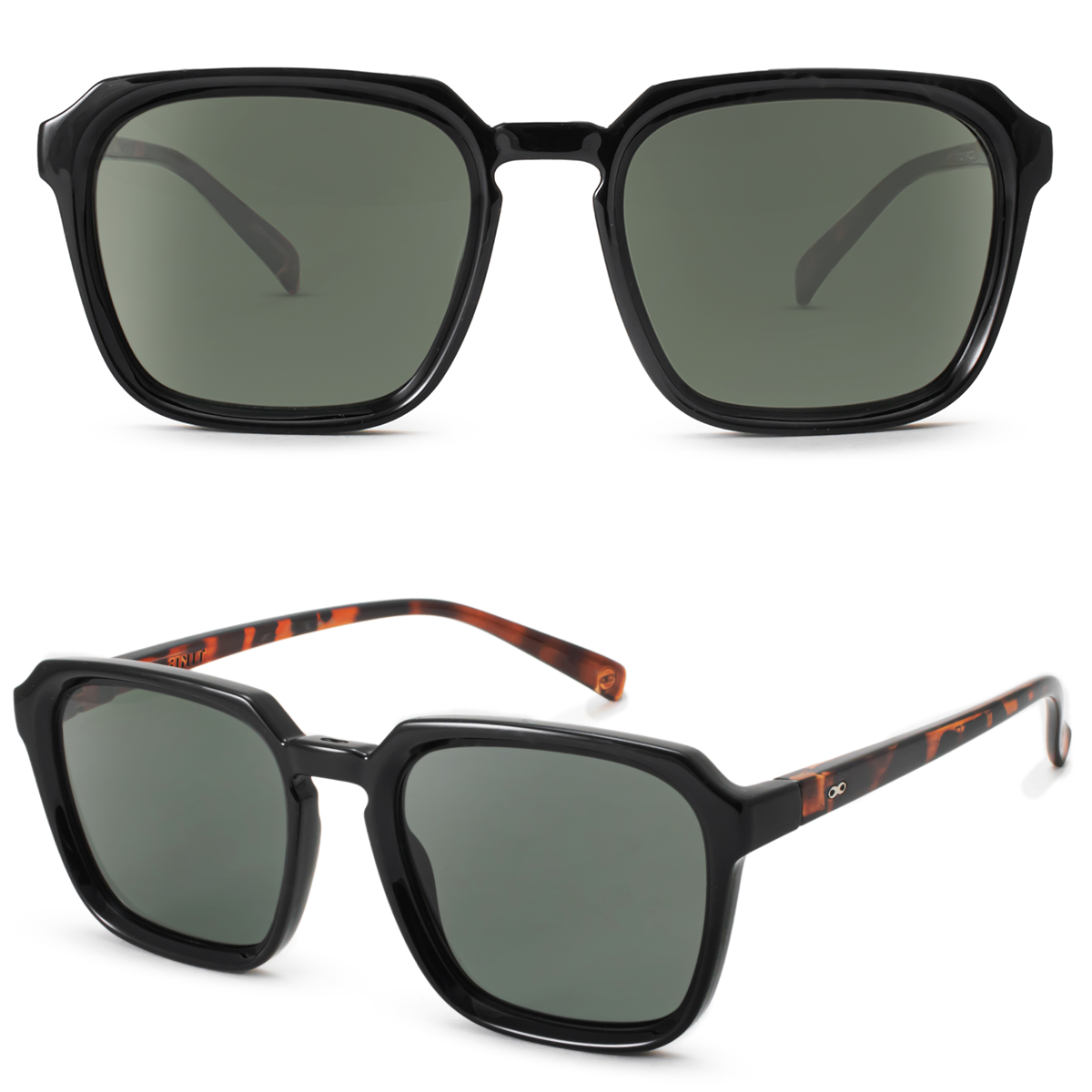 Monaco Negro Carey Lente Verde