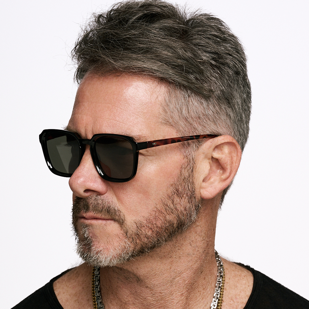 Monaco Negro Carey Lente Verde