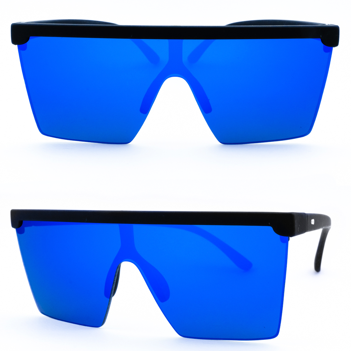 Moscow Negro Mate Lente Espejada Azul