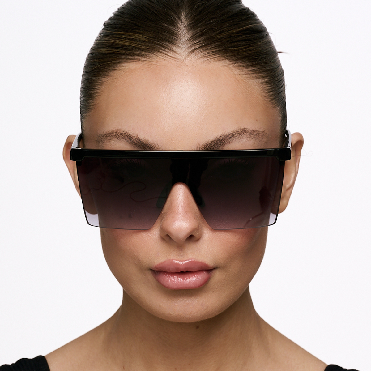 Moscow Negro Brillo Lente Gris Degrade