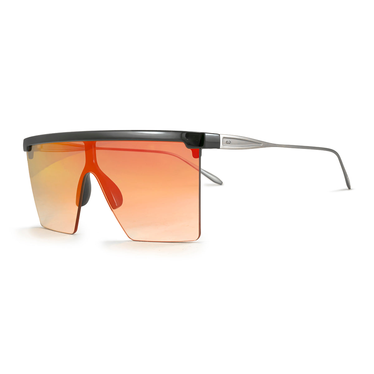 Moscow Metal Negro Brillo Lente Suave Espejada Fresa Degrade